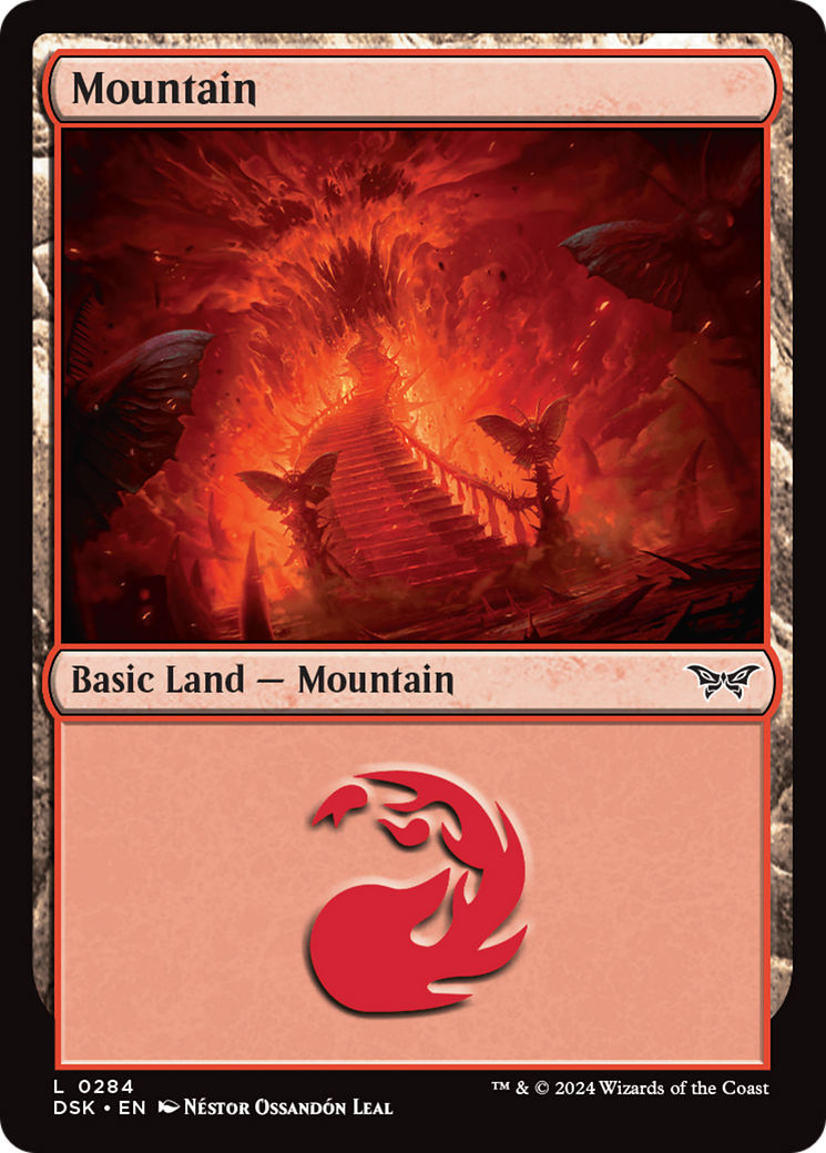 Mountain (284) Foil - Duskmourn: House of Horror