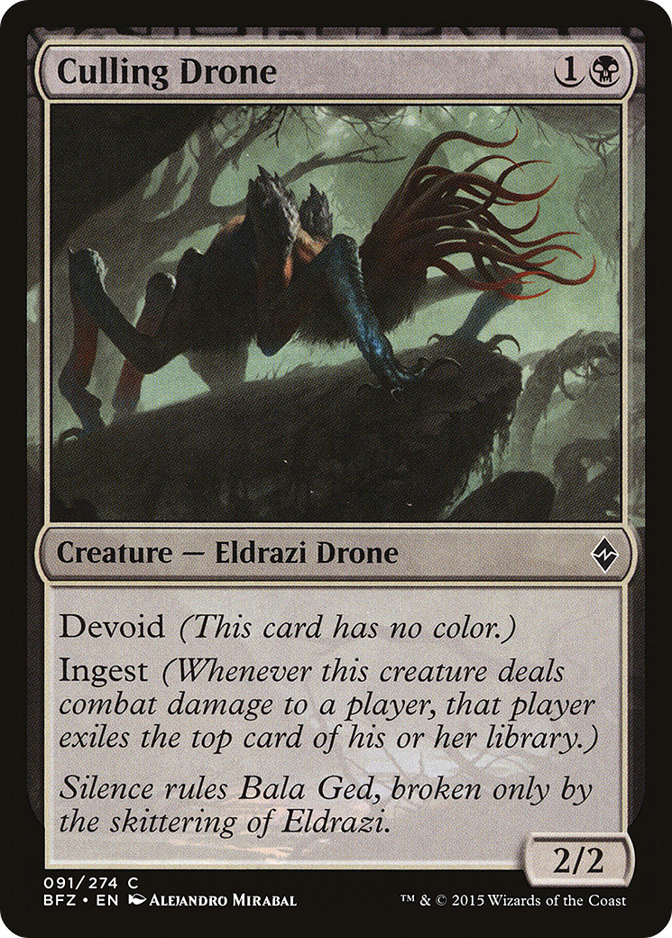 Culling Drone (091) Foil - Battle for Zendikar
