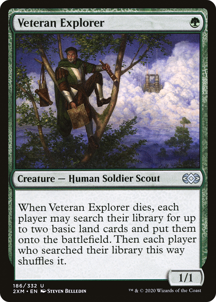 Veteran Explorer (186) Foil - Double Masters