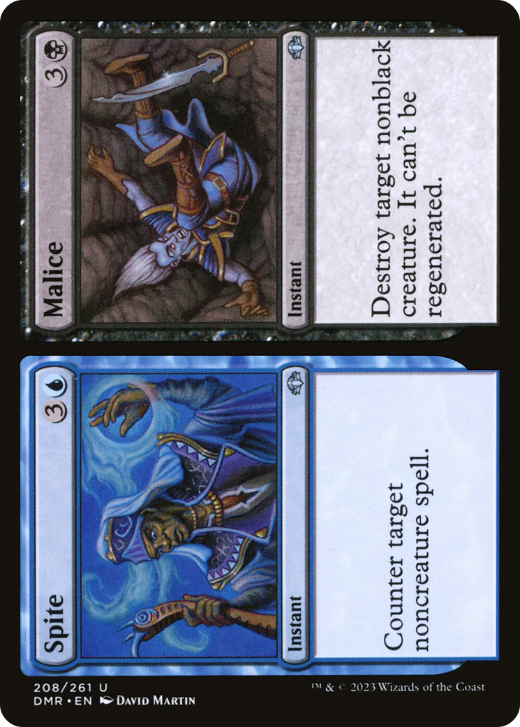 Spite // Malice (208) Foil - Dominaria Remastered