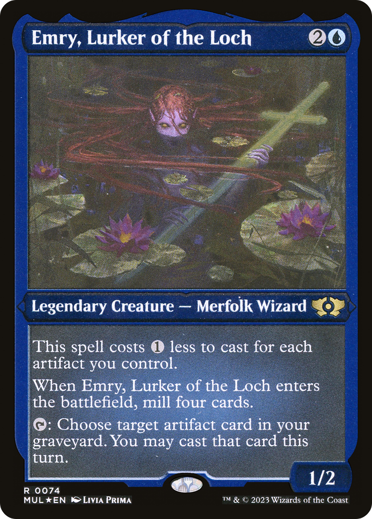 Emry, Lurker of the Loch (074) Foil - Multiverse Legends