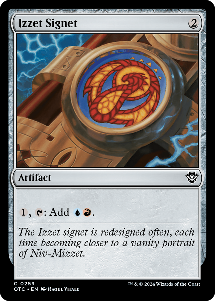 Izzet Signet (259) - Outlaws of Thunder Junction Commander