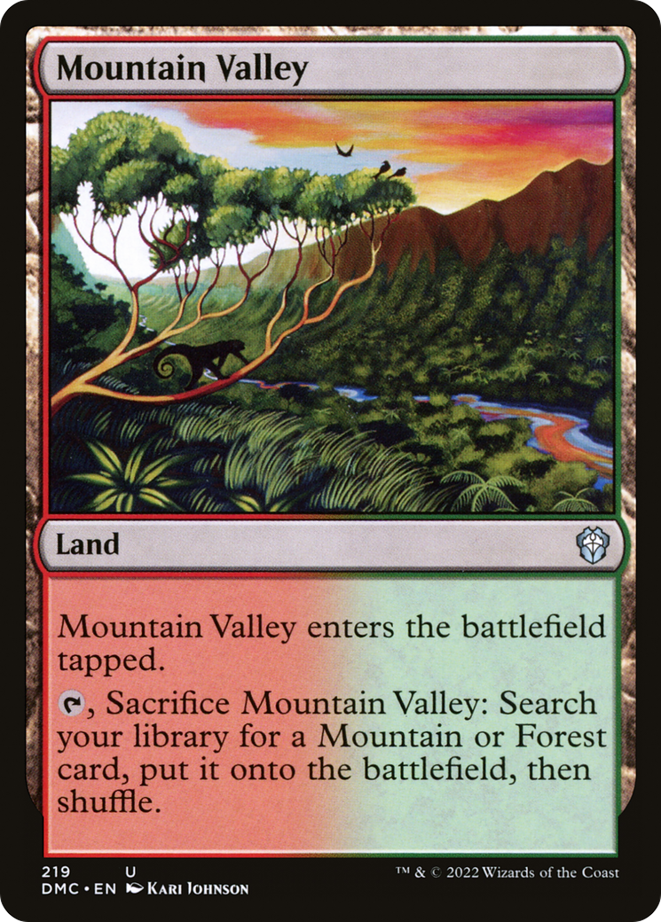 Mountain Valley (219) - Dominaria United Commander
