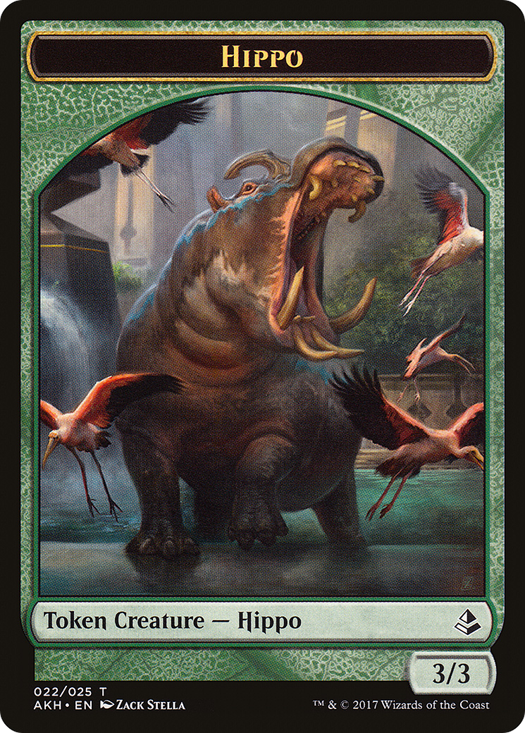 Hippo Token (022) Foil - Amonkhet Tokens