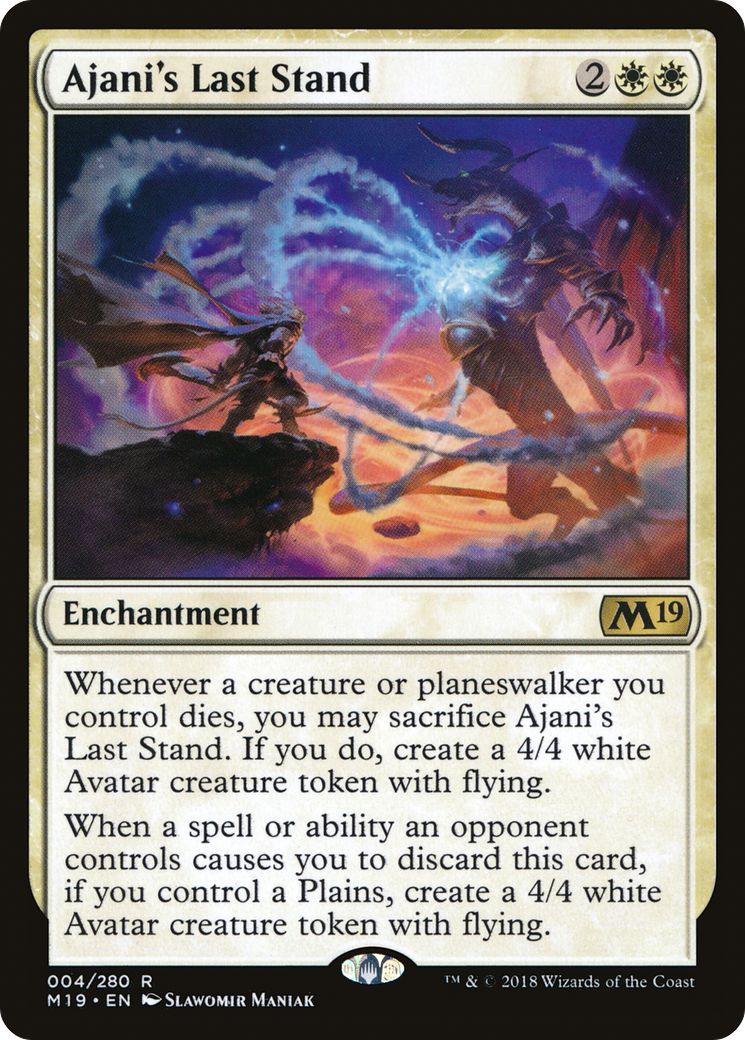 Ajani's Last Stand (004) Foil - Core Set 2019