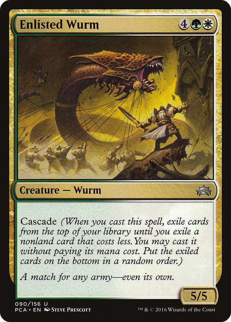 Enlisted Wurm (090) - Planechase Anthology
