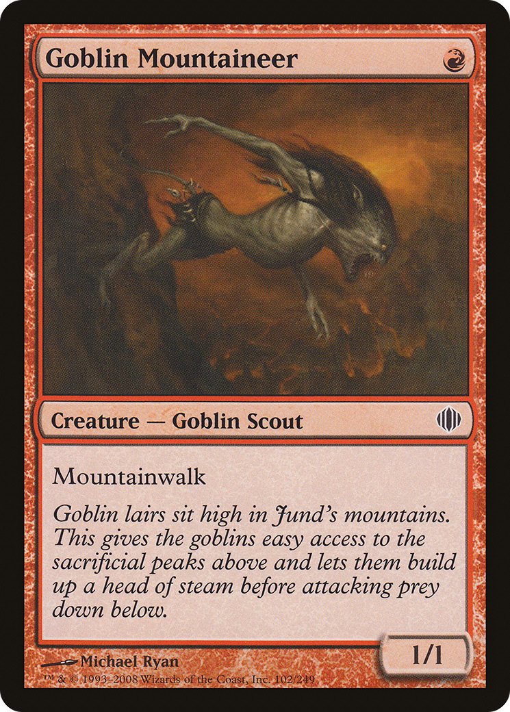 Goblin Mountaineer (102) Foil - Shards of Alara
