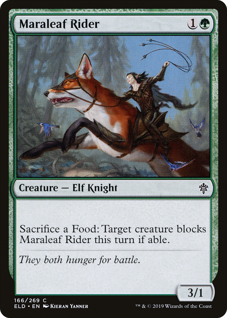 Maraleaf Rider (166) - Throne of Eldraine
