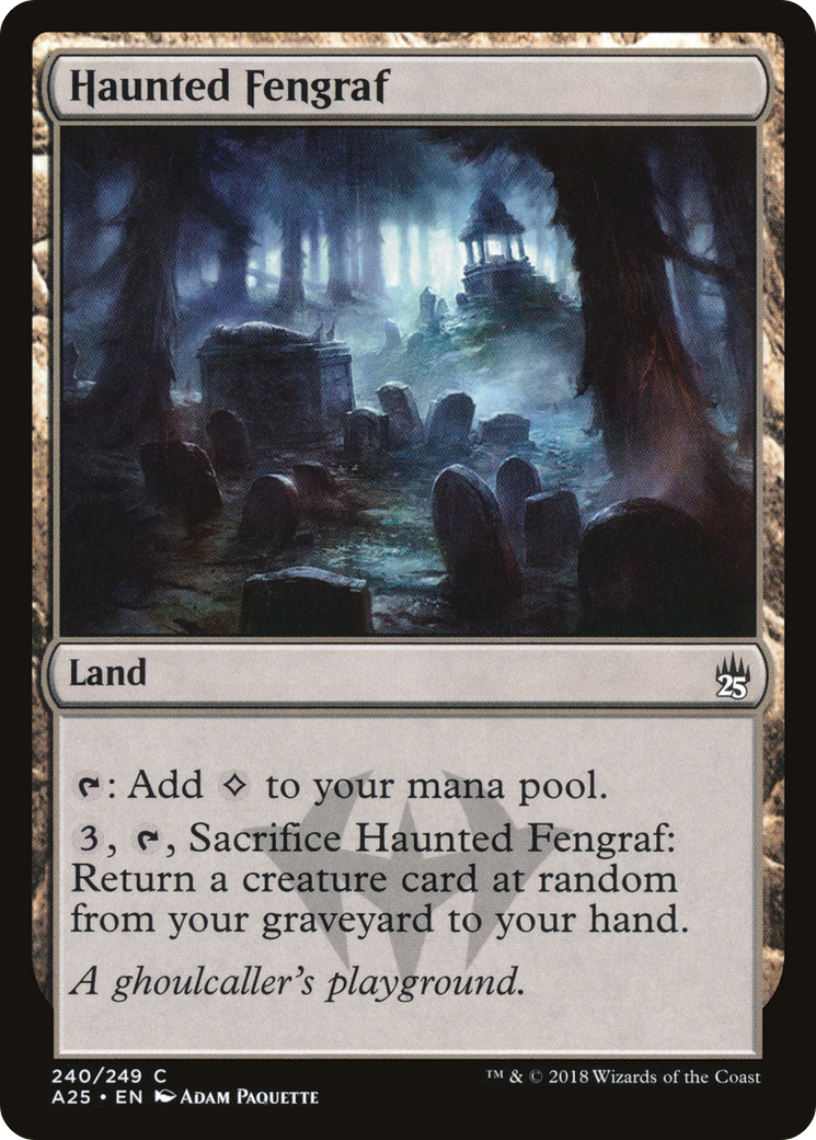 Haunted Fengraf (240) Foil - Masters 25