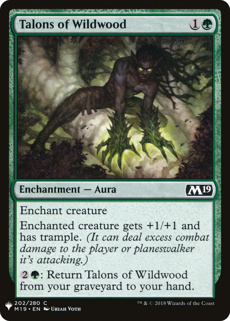 Talons of Wildwood (M19-202) - The List