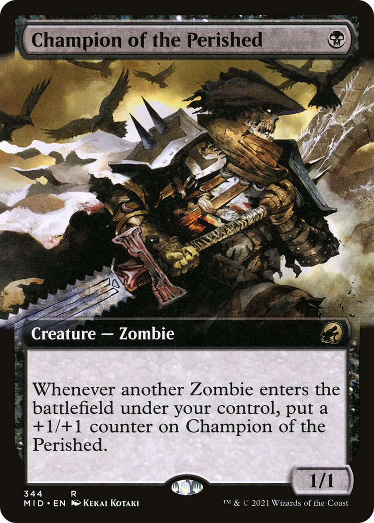 Champion of the Perished (Extended Art) (344) Foil - Innistrad: Midnight Hunt