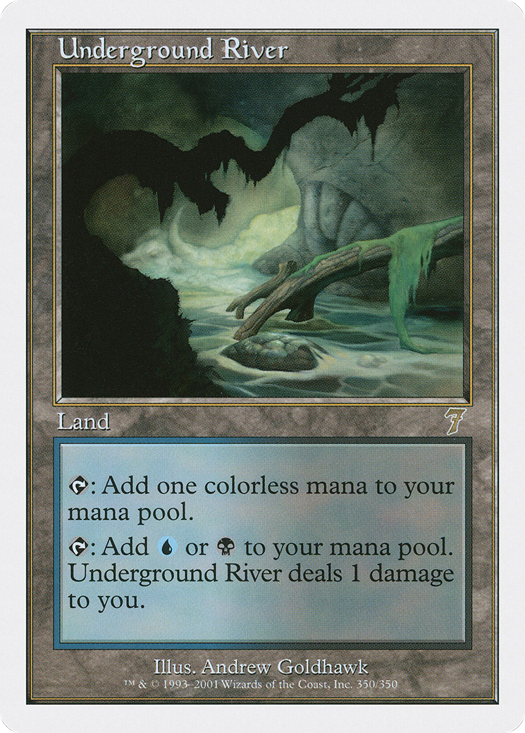 Underground River (350) Foil - Seventh Edition