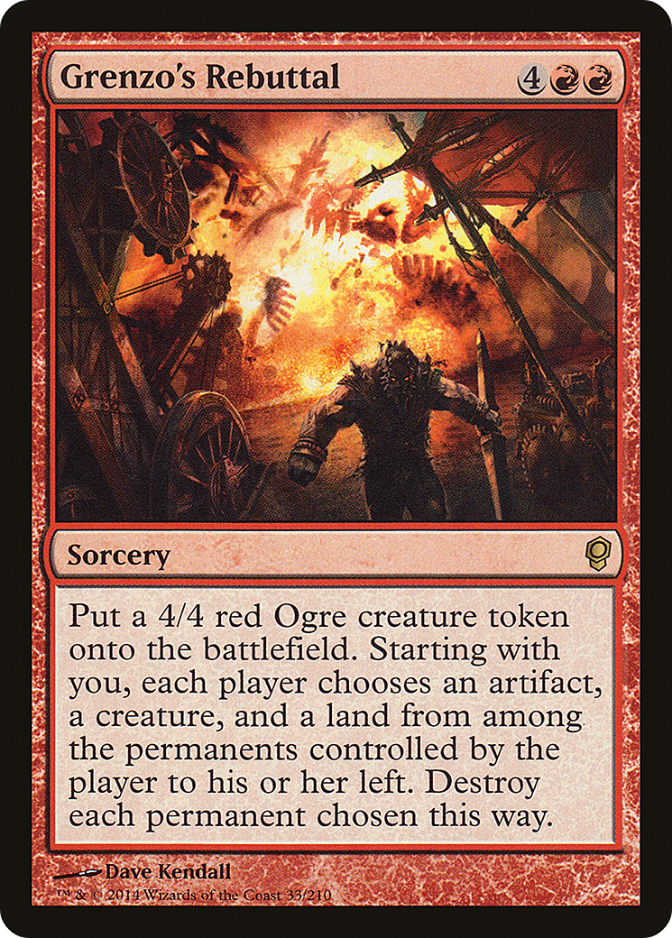 Grenzo's Rebuttal (033) Foil - Conspiracy