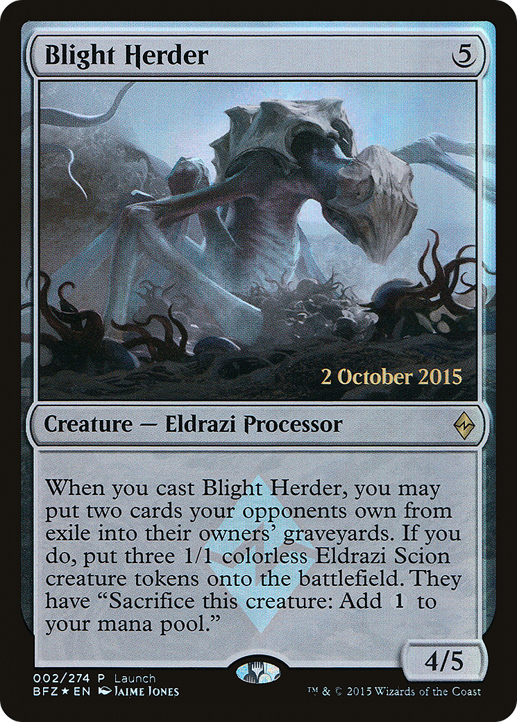 Blight Herder (002) Foil - Battle for Zendikar Promos