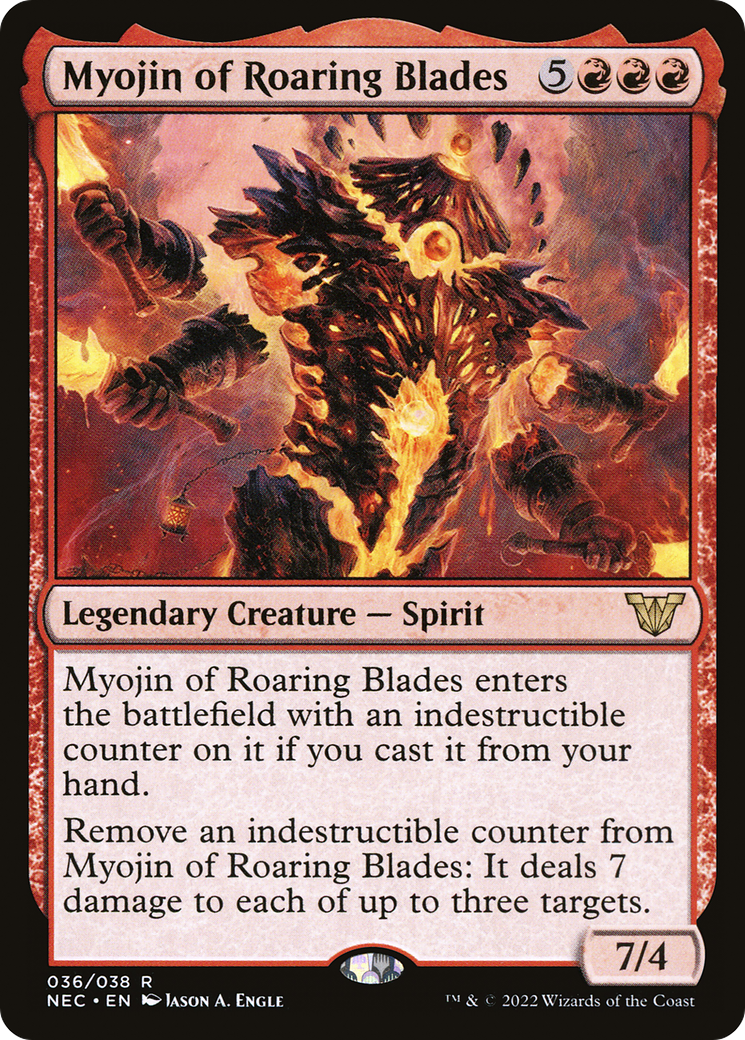 Myojin of Roaring Blades (036) Foil - Neon Dynasty Commander