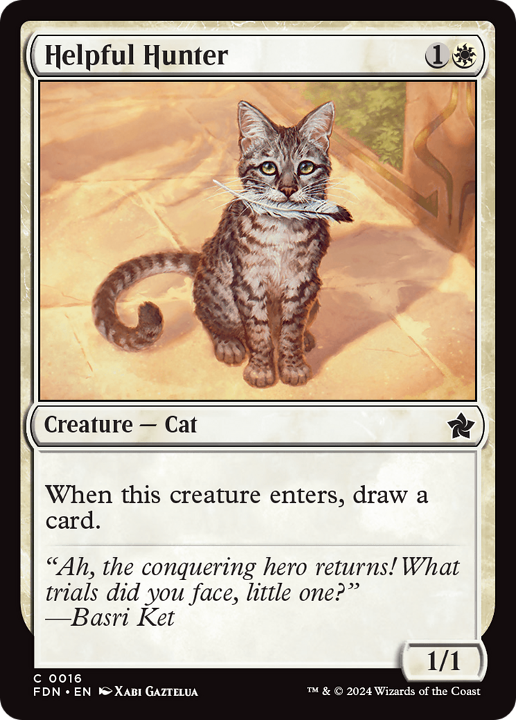 Helpful Hunter (016) Foil - Foundations