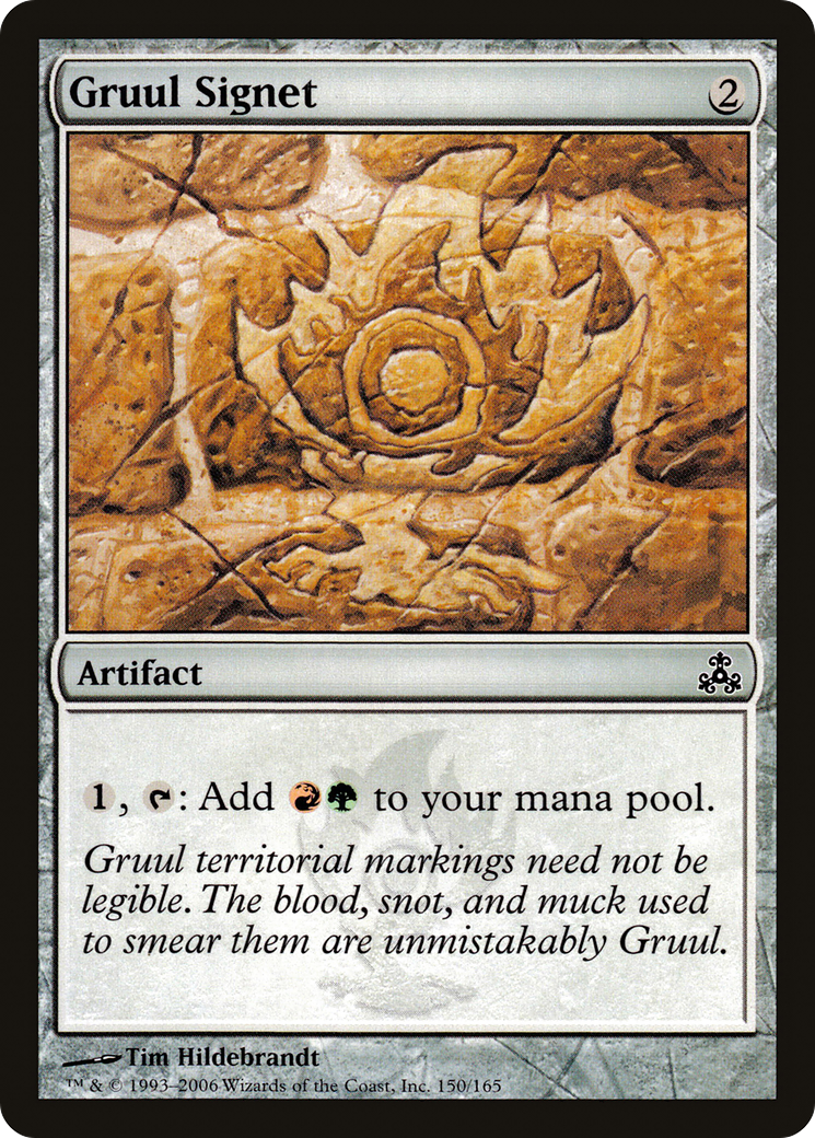 Gruul Signet (150) Foil - Guildpact