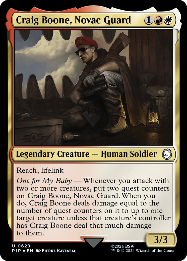 Craig Boone, Novac Guard (628) Surge Foil - Fallout