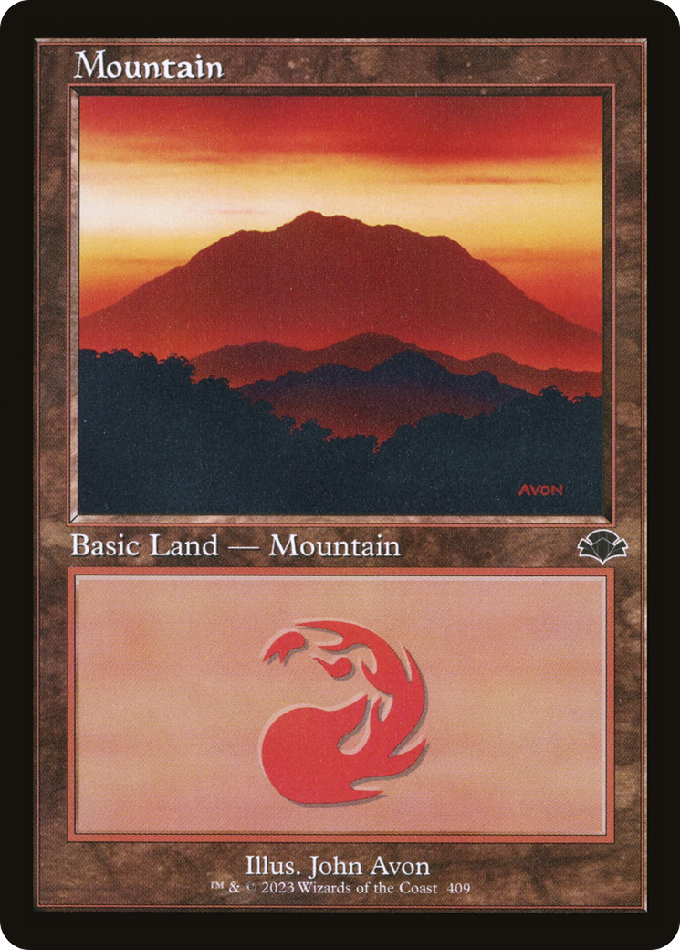 Mountain (Retro) (409) - Dominaria Remastered