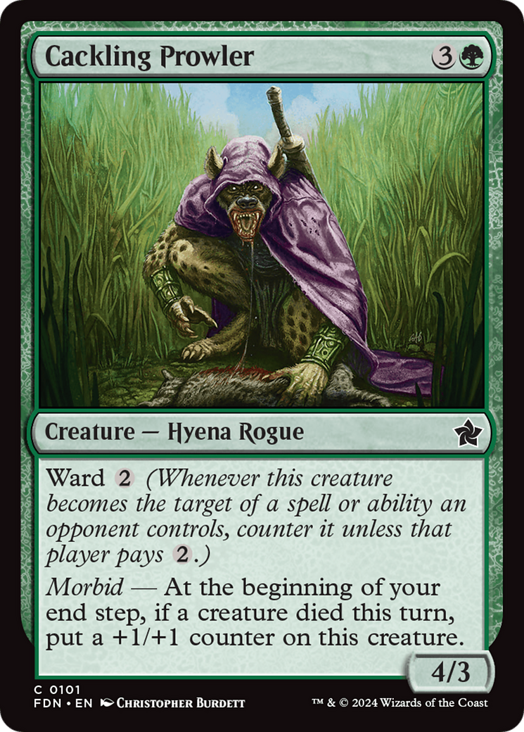 Cackling Prowler (101) Foil - Foundations