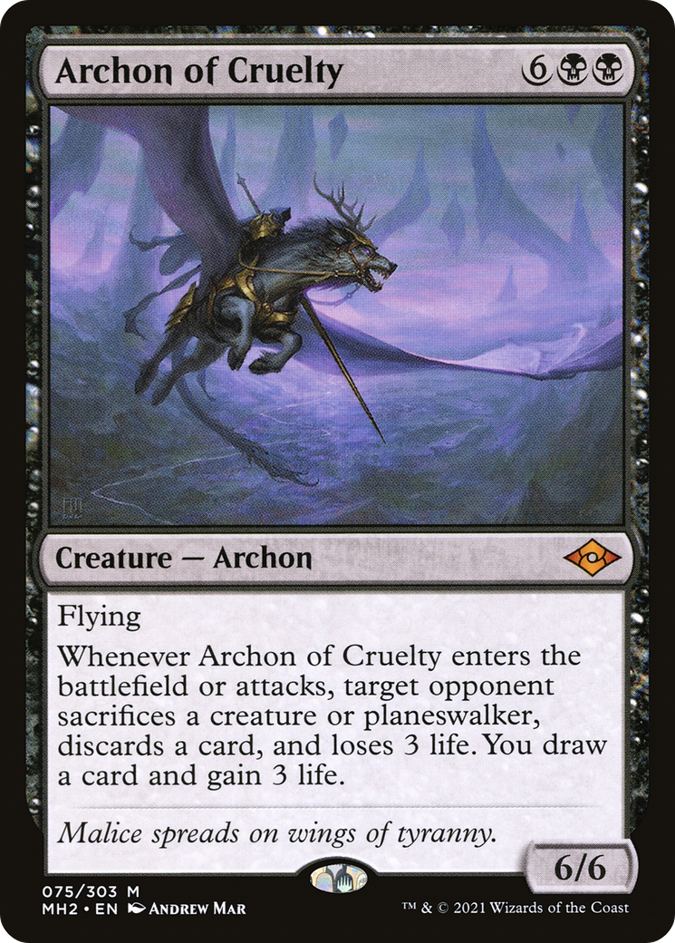 Archon of Cruelty (075) Foil - Modern Horizons 2