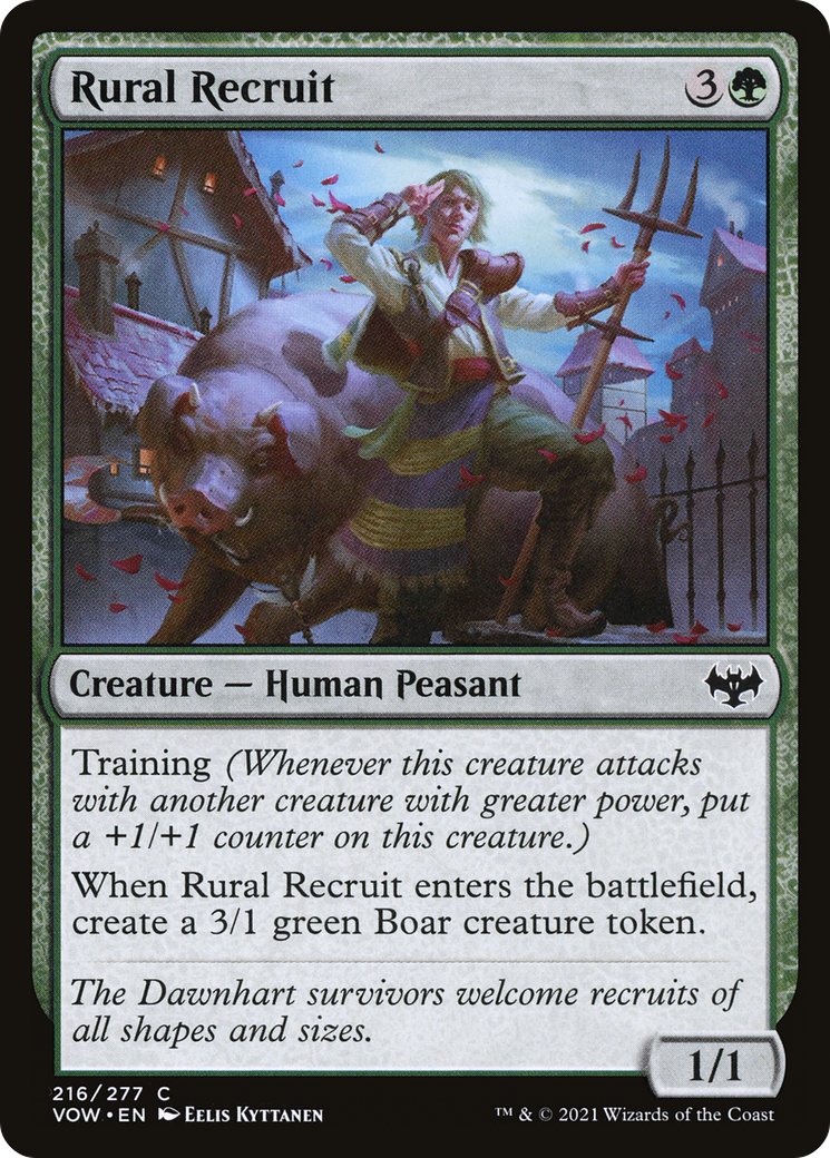 Rural Recruit (216) Foil - Innistrad: Crimson Vow
