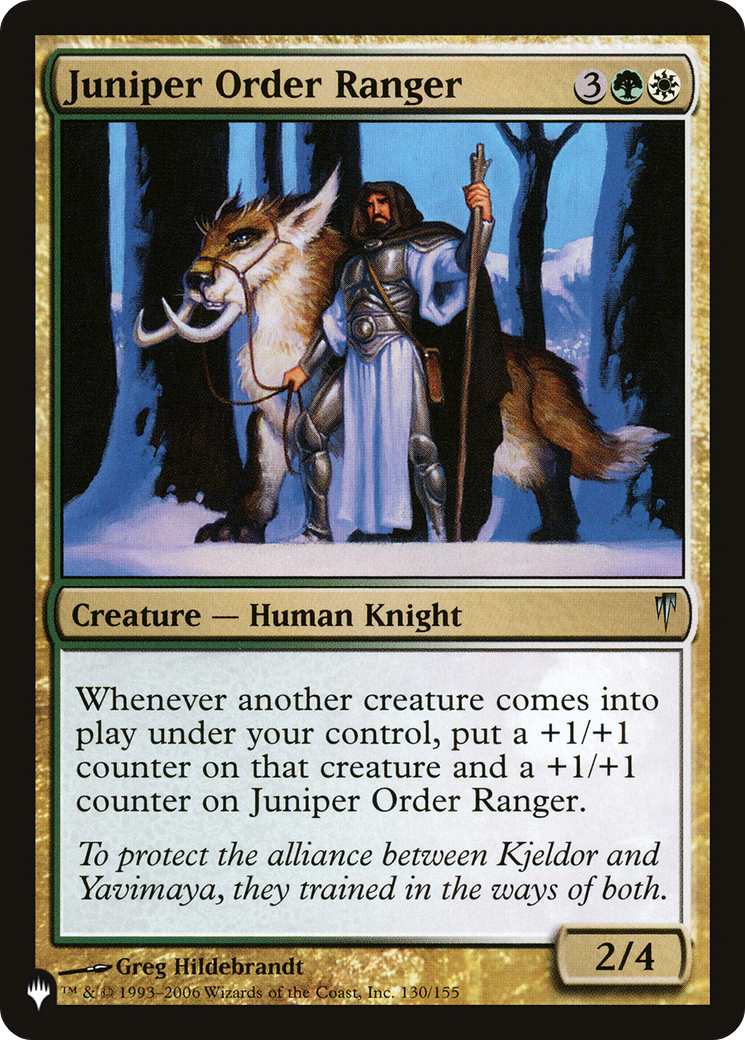Juniper Order Ranger (CSP-130) - The List