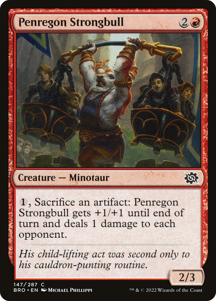 Penregon Strongbull (147) Foil - The Brothers' War