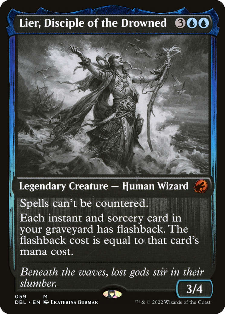 Lier, Disciple of the Drowned (059) Foil - Innistrad: Double Feature