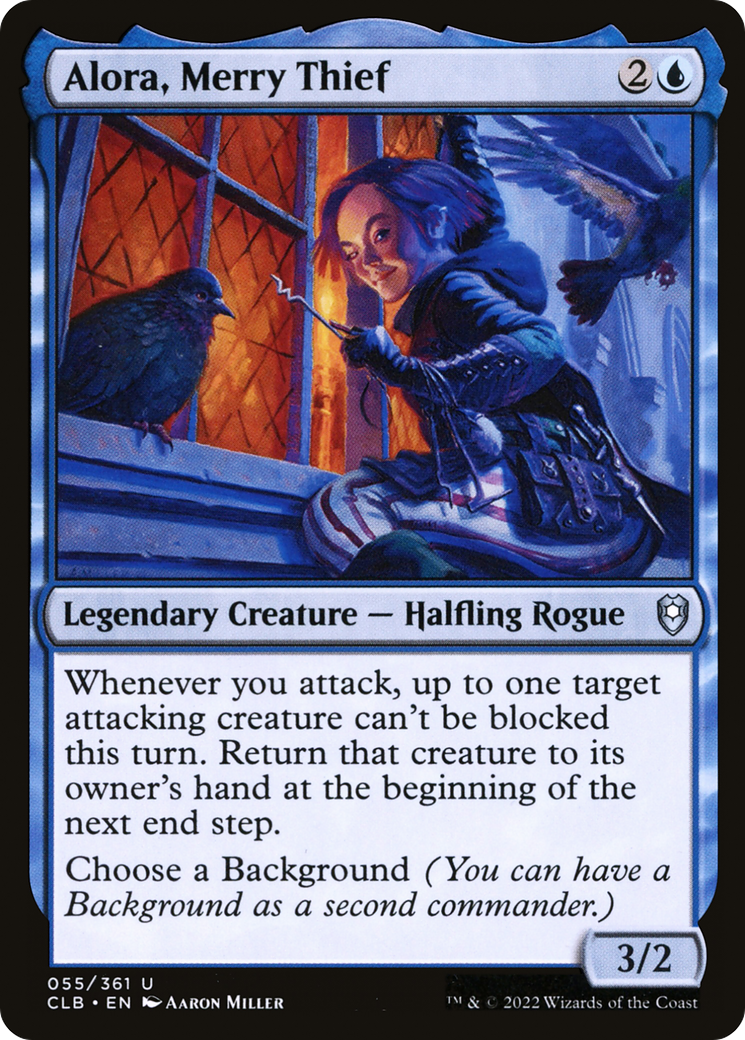 Alora, Merry Thief (055) Foil - Commander Legends: Battle for Baldur's Gate