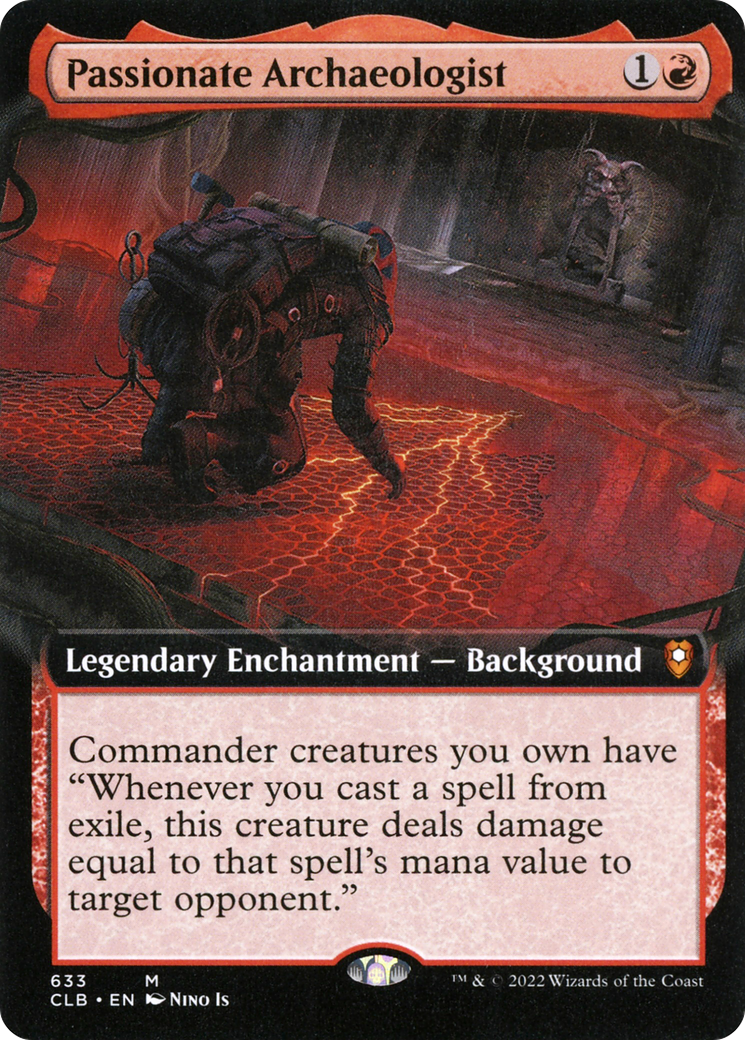 Passionate Archaeologist (Extended Art) (633) - Commander Legends: Battle for Baldur's Gate