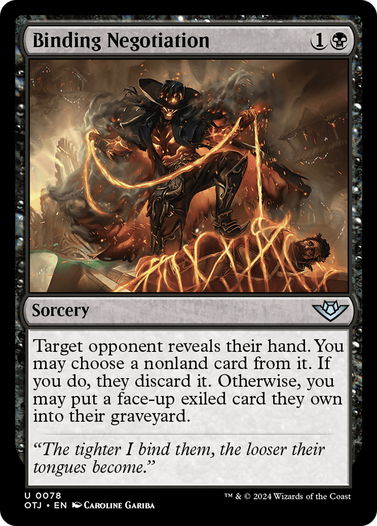 Binding Negotiation (078) Foil - Outlaws of Thunder Junction