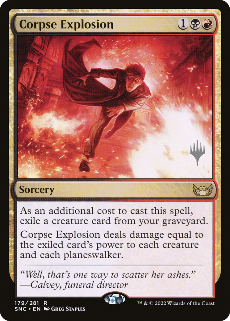 Corpse Explosion (179p) Foil - Streets of New Capenna Promos