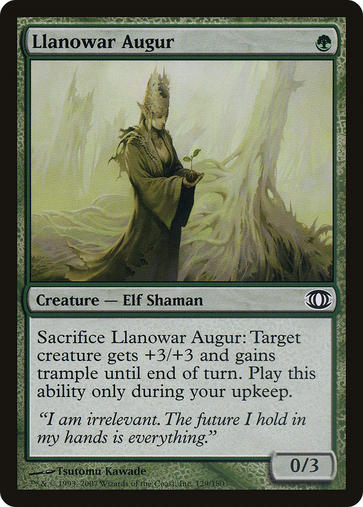Llanowar Augur (129) Foil - Future Sight