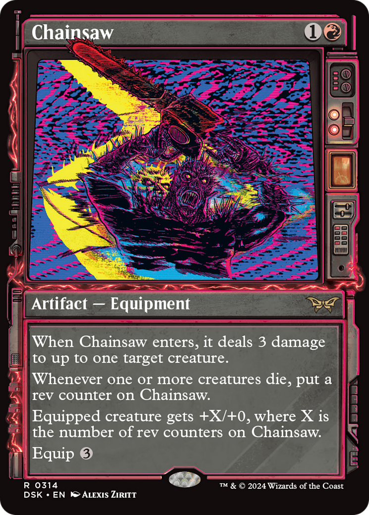 Chainsaw (Showcase) (314) Foil - Duskmourn: House of Horror