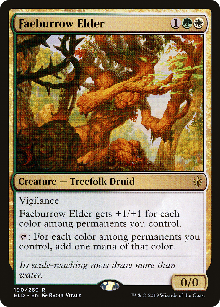 Faeburrow Elder (190) Foil - Throne of Eldraine
