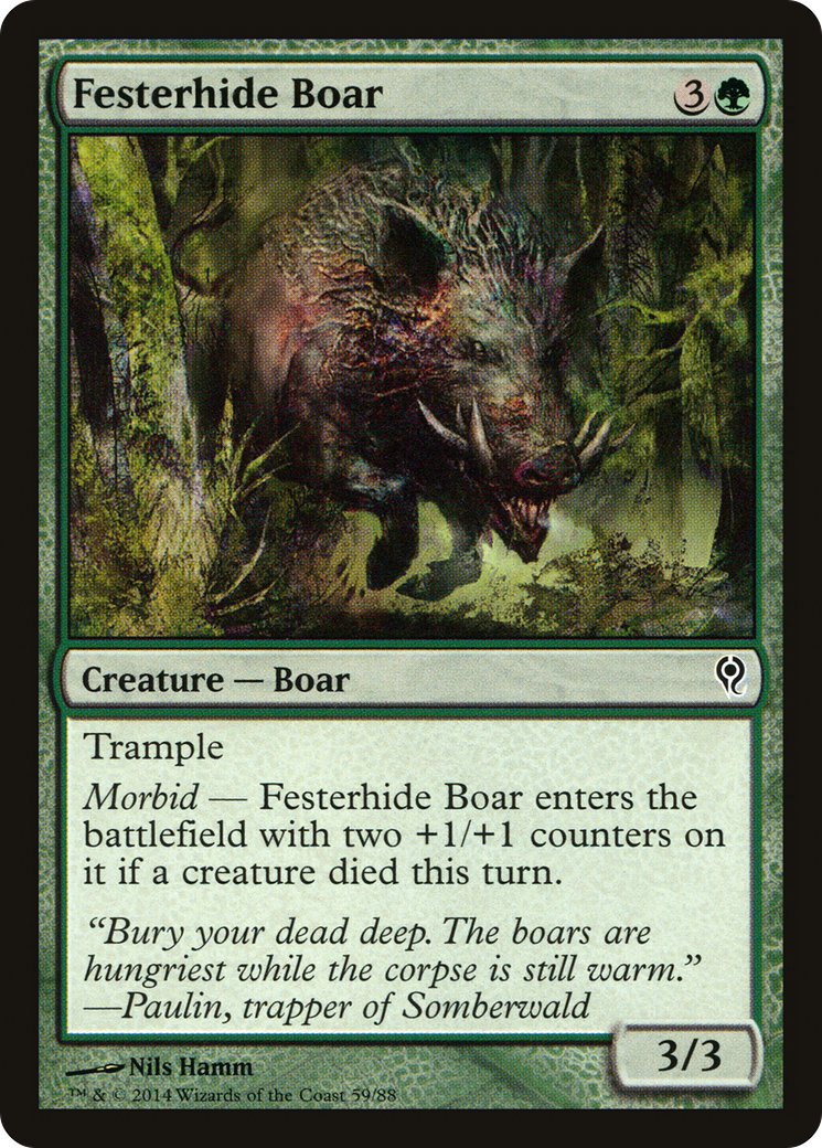 Festerhide Boar (059) - Duel Decks: Jace vs. Vraska