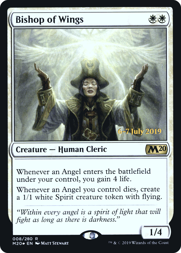 Bishop of Wings (08s) Foil - Core Set 2020 Promos