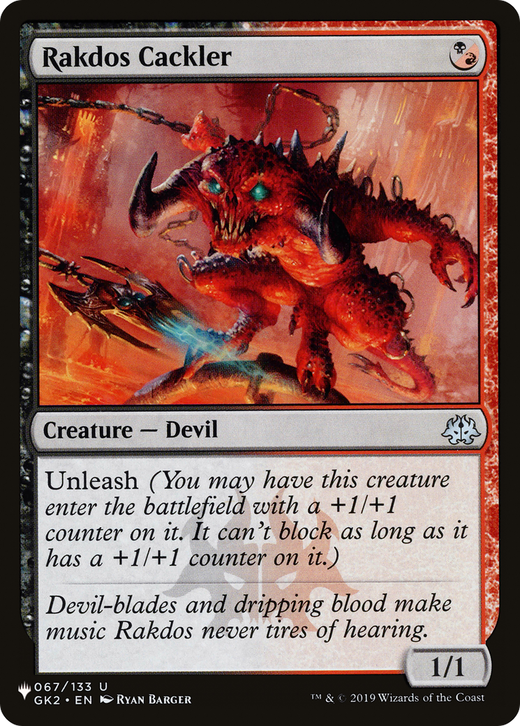 Rakdos Cackler (GK2-67) - The List