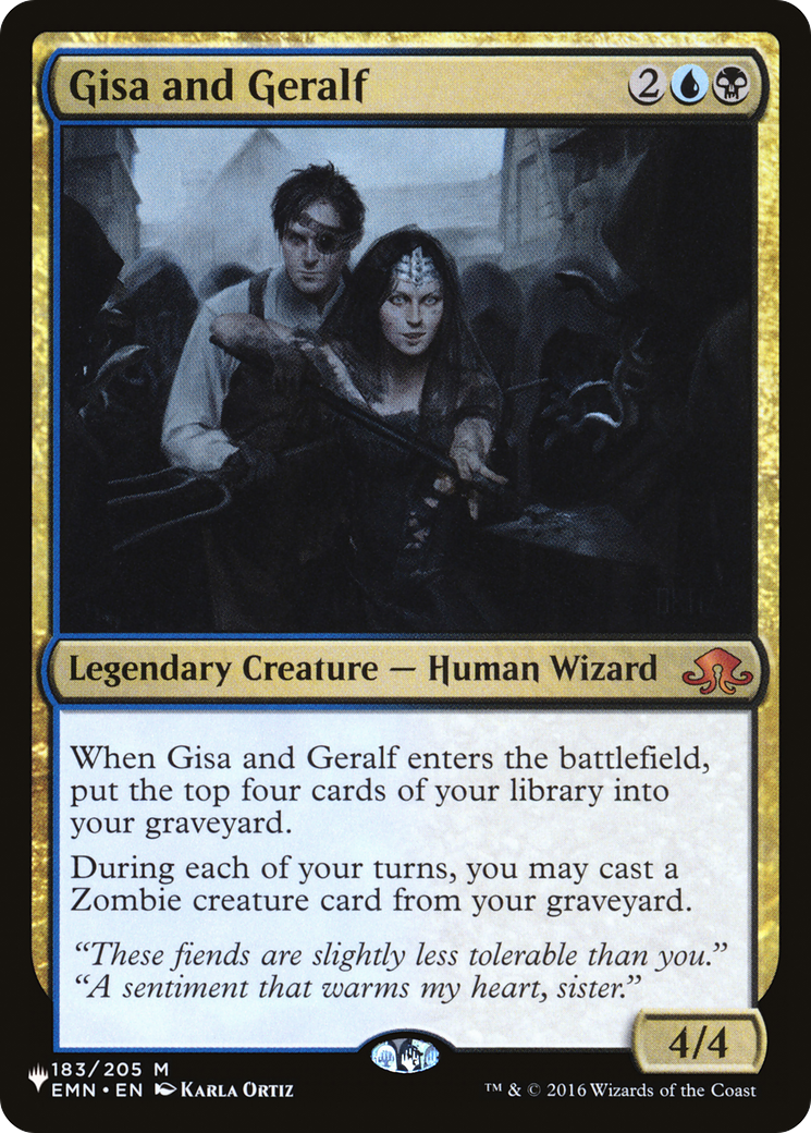 Gisa and Geralf (EMN-183) - The List