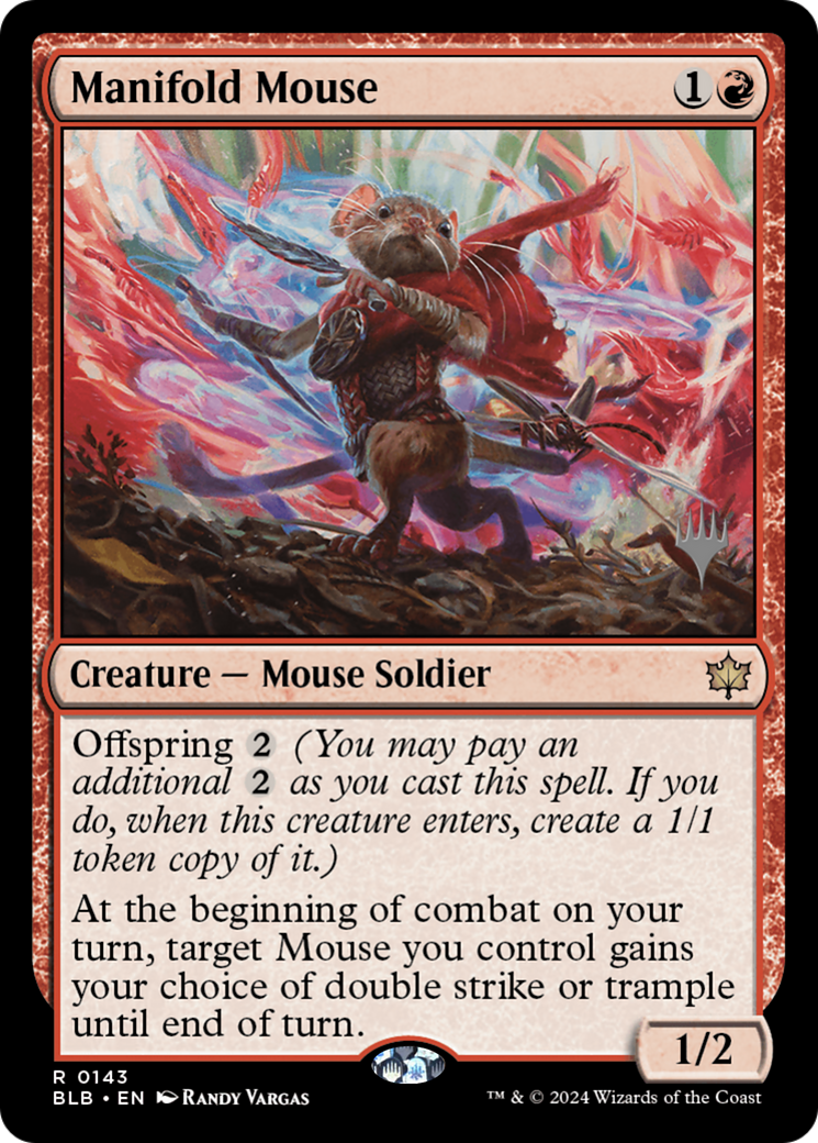 Manifold Mouse (143) Foil - Bloomburrow Promos