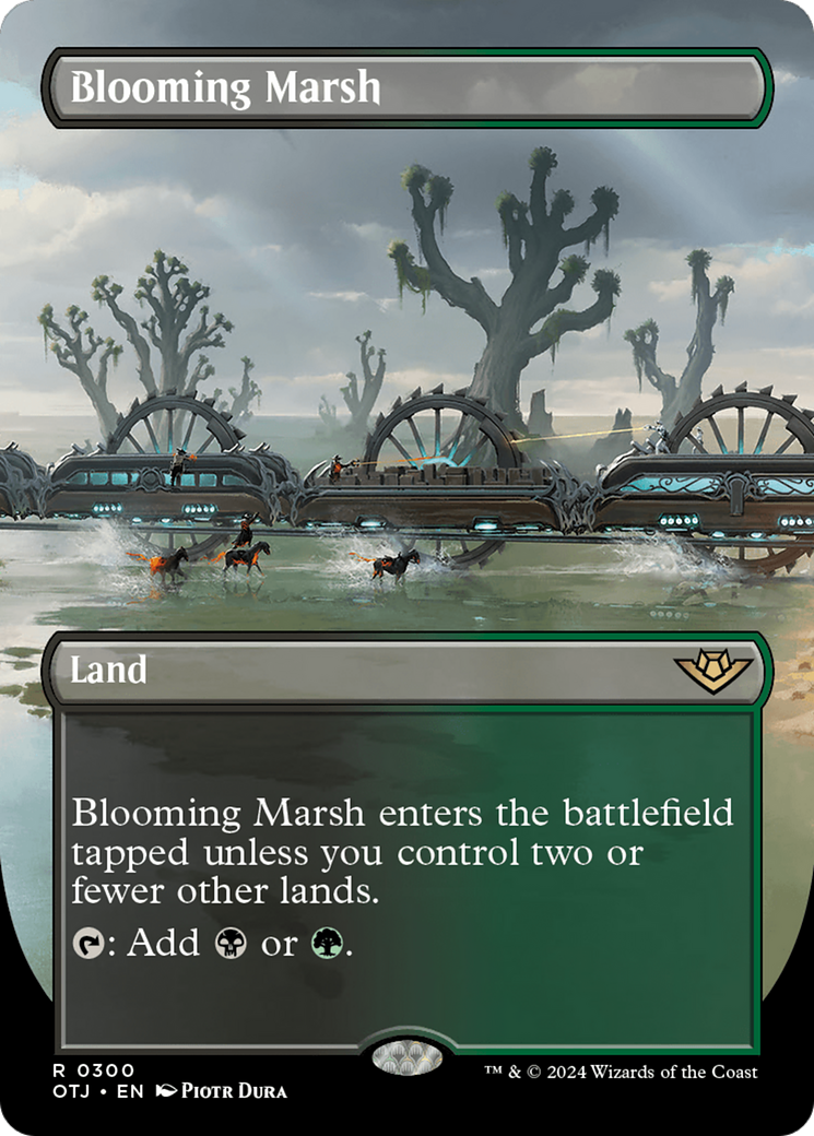 Blooming Marsh (Borderless) (300) Foil - Outlaws of Thunder Junction