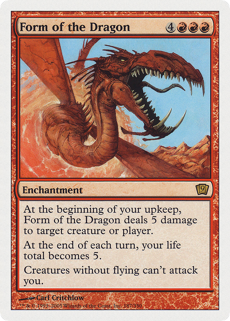 Form of the Dragon (187) Foil - Ninth Edition