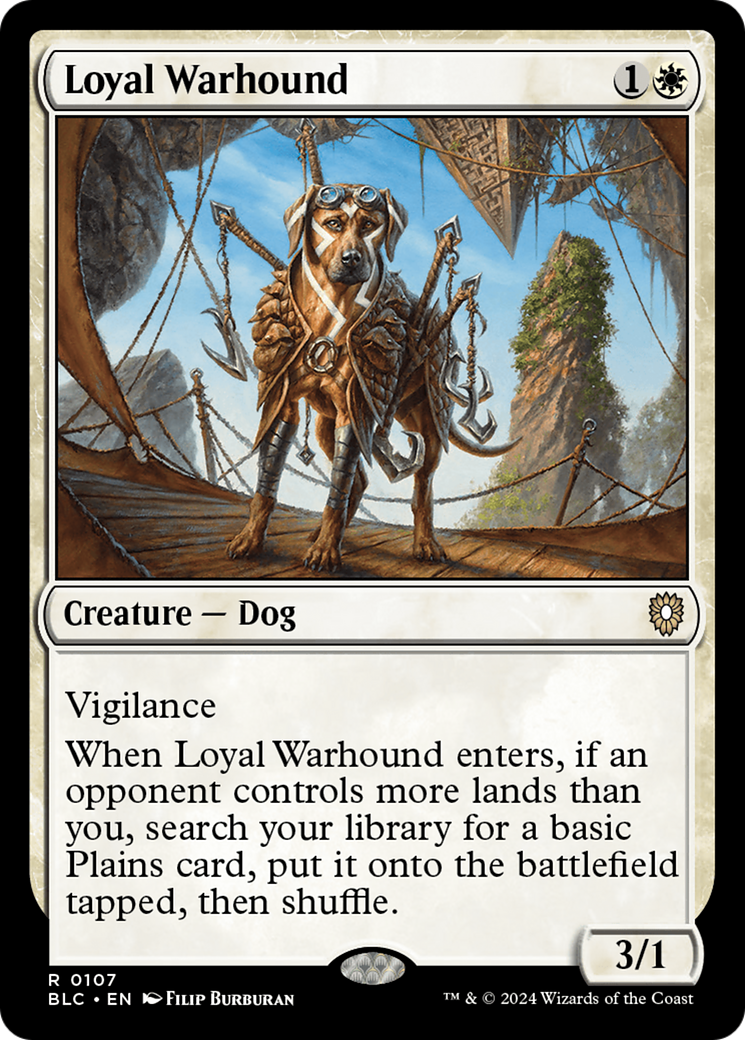 Loyal Warhound (107) - Bloomburrow Commander