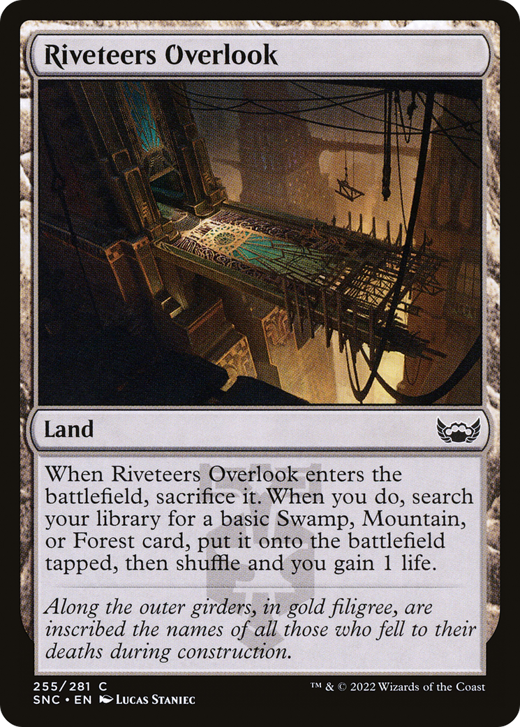 Riveteers Overlook (255) Foil - Streets of New Capenna