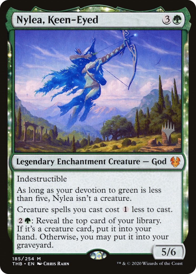 Nylea, Keen-Eyed (185p) Foil - Theros Beyond Death Promos