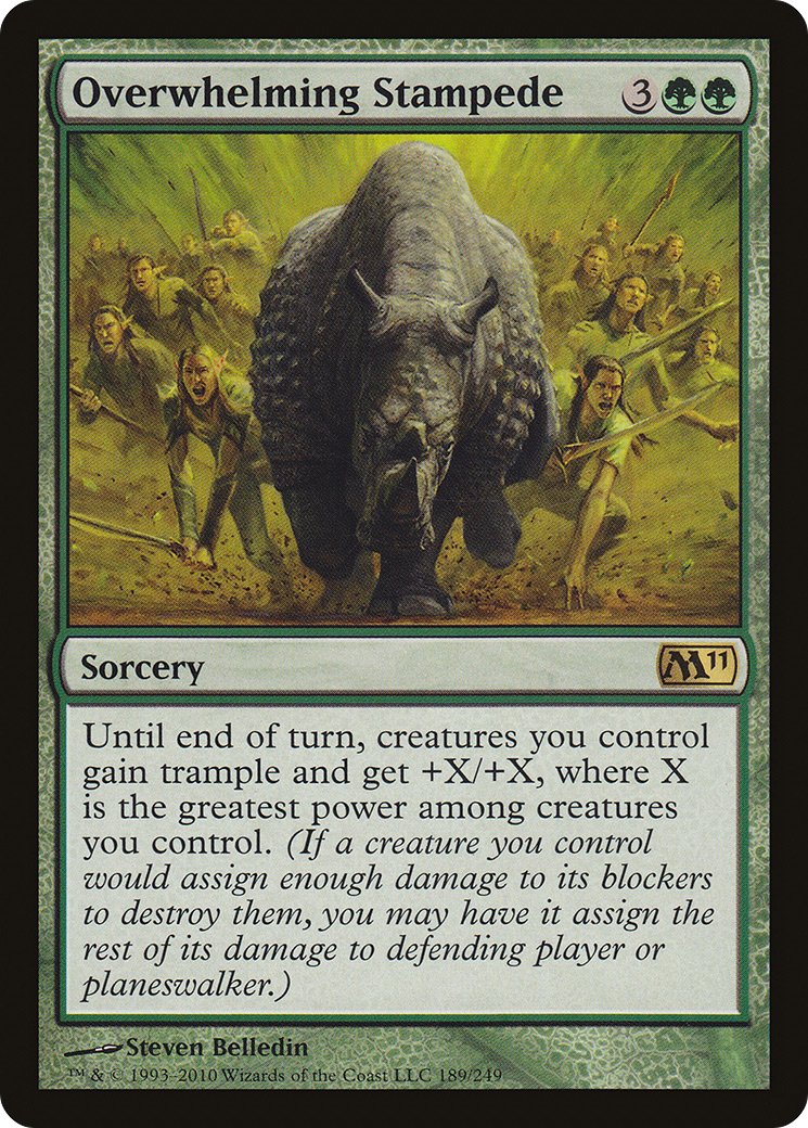 Overwhelming Stampede (189) Foil - Magic 2011