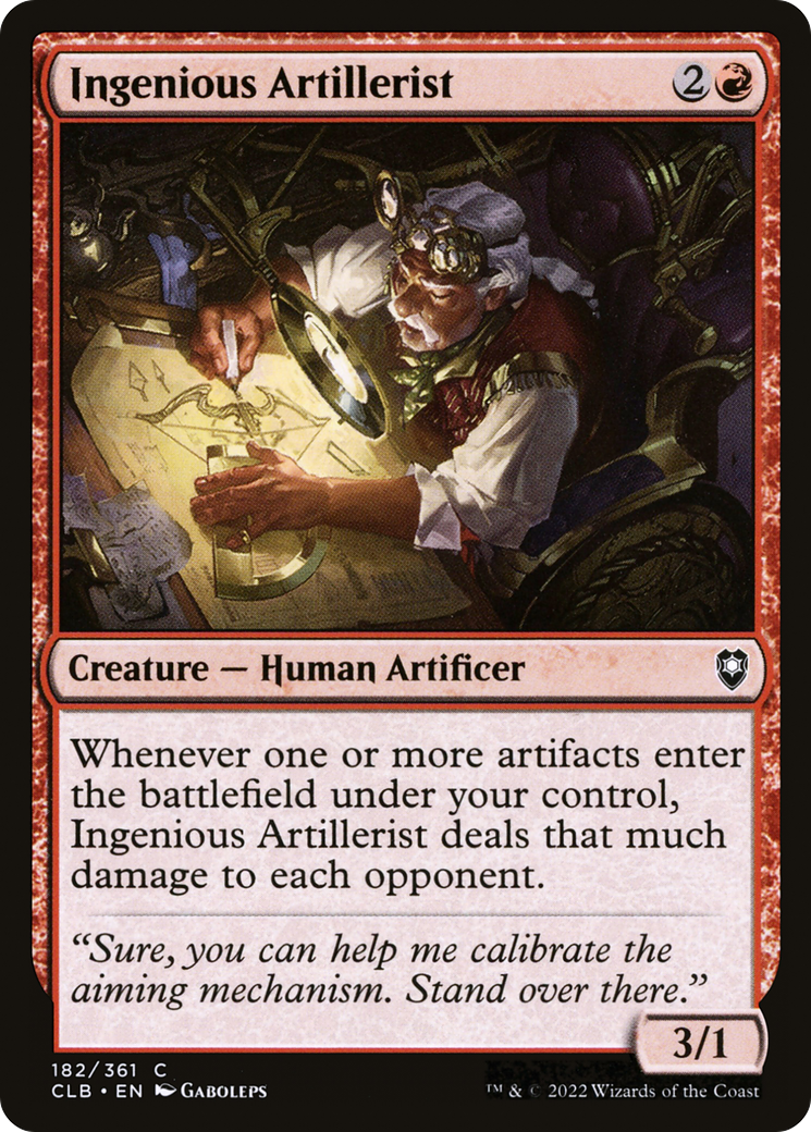 Ingenious Artillerist (182) Foil - Commander Legends: Battle for Baldur's Gate