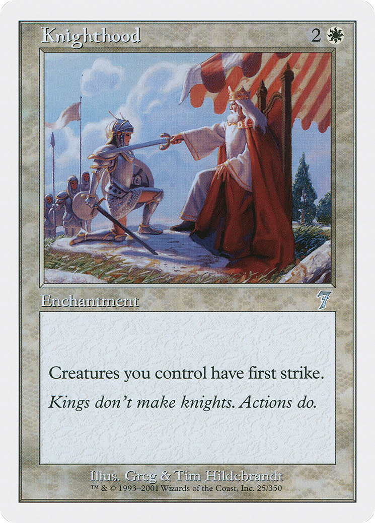 Knighthood (025) Foil - Seventh Edition