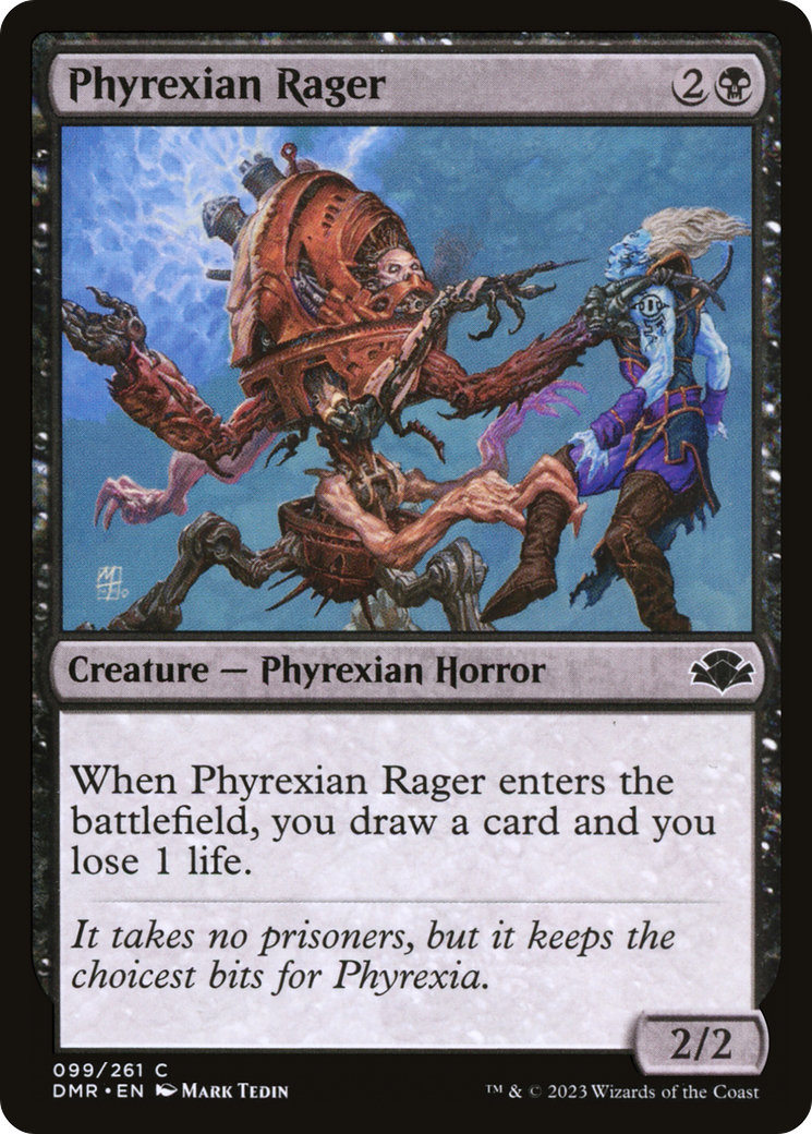 Phyrexian Rager (099) Foil - Dominaria Remastered